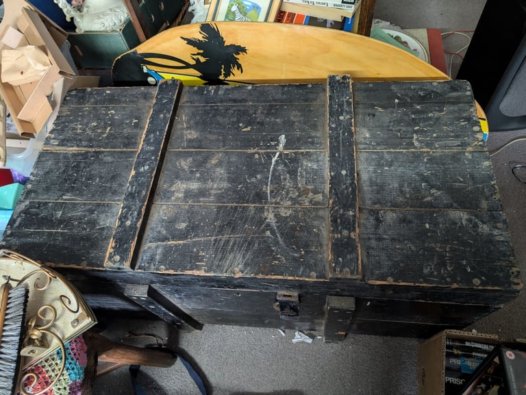 image for Vintage Handmade Carpenters tool chest with tools 