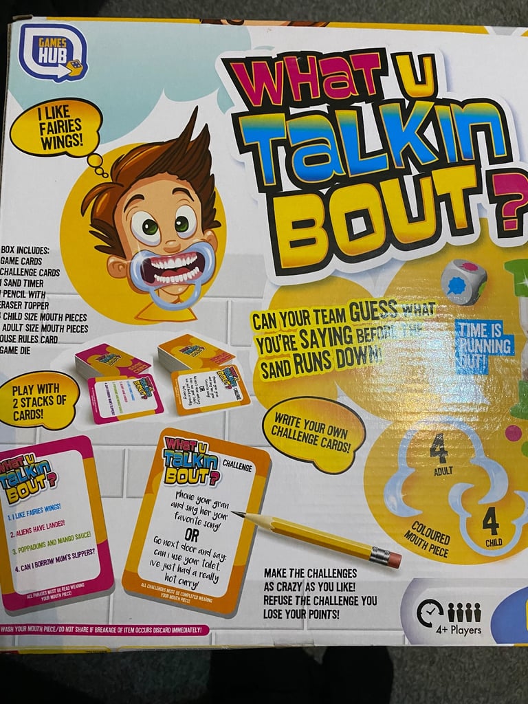What u talking bout? family fun game.