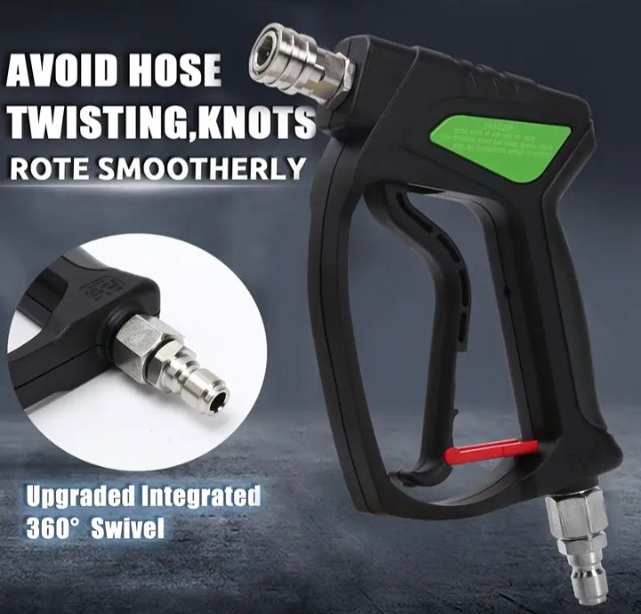 5000 psi 345 bar Nilfisk short Pressure Washer Gun swivel 1/4″ QUICK connect new