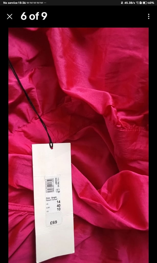 River island dress vibrant pink new with tags rrp £69 14