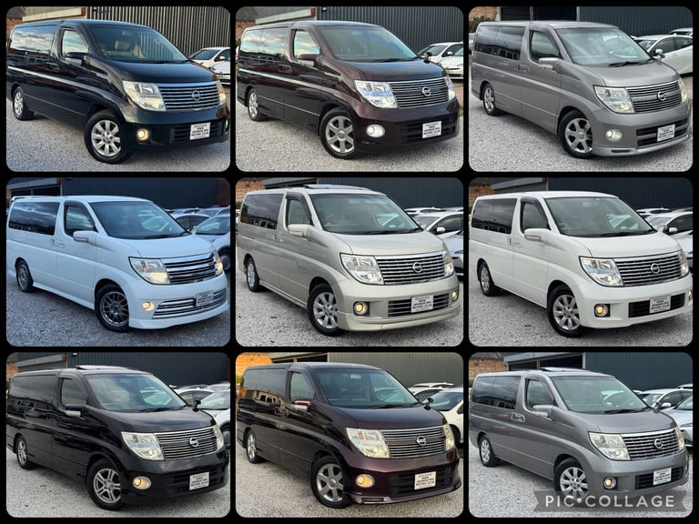 2008 Nissan Elgrand E51 HIGHWAY STAR 360 Camera 3.5 Petrol 8 Seater Full Leather Apple CarPlay  M...