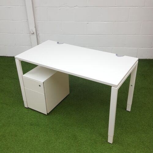 image for Haworth Height Adjustable Desk, White, W1200mm x D600mm 