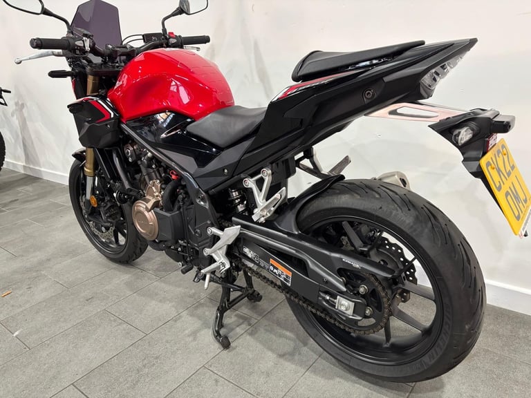 2022 Honda CB500F, 1,622 Miles, Stunning, Heated Grips, Radiator Guard, Hugger