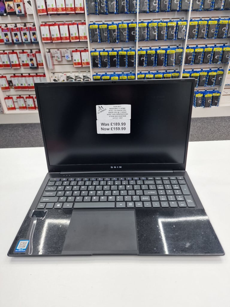 image for Brand New Laptop SGIN M17 Windows 11 Home Intel Celeron CPU N4020 CPU @ 1.10GHZ Intel UHD 