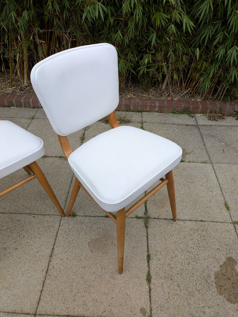 4 x Vintage Retro Dining Chairs MCM Delivery Available 