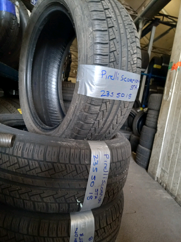 Matching set 235 50 18 pirelli tyres 7mm free fit 7days