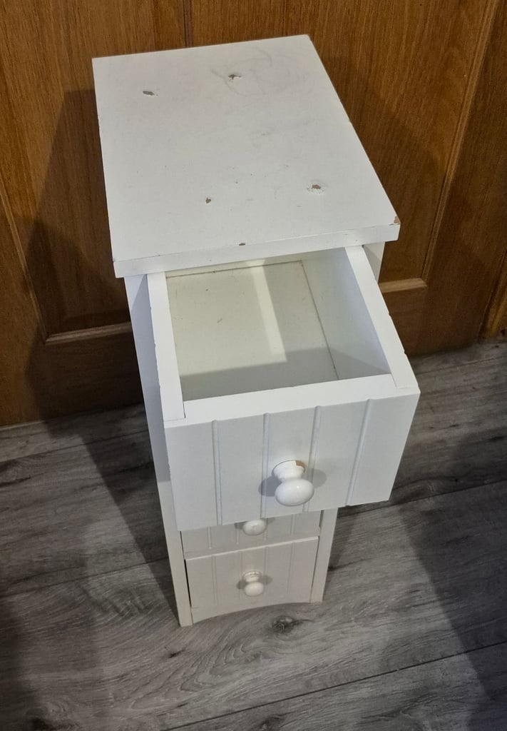 Small White Wooden Drawers