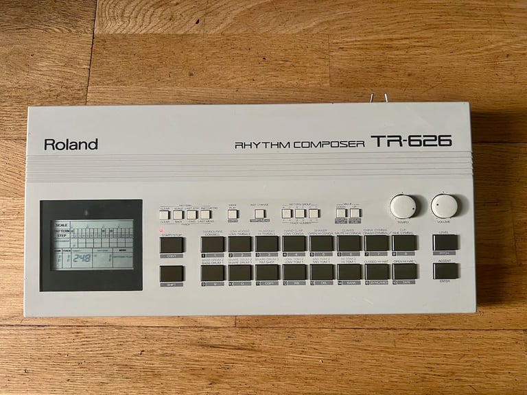Roland TR-626 Drum machine with HKA ROM update TR-909, TR-808, Linn, DMX etc