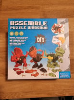 Build your own puzzle dinosaur toy