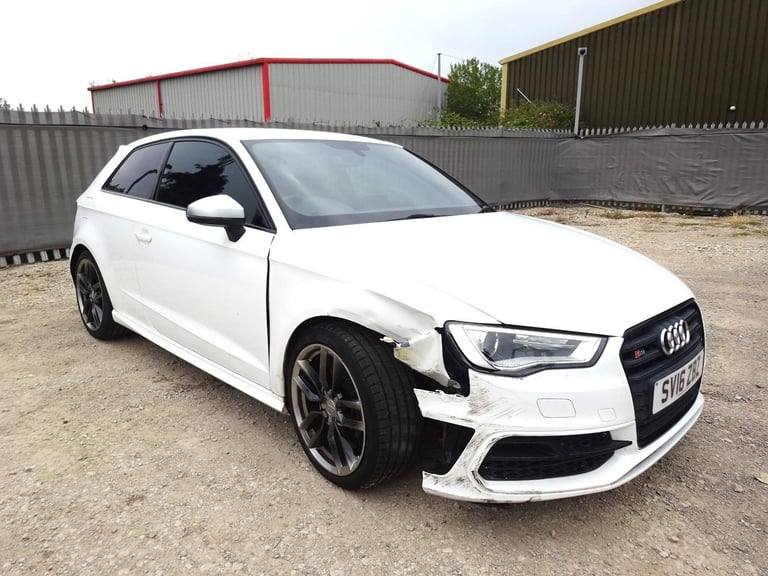 2016 16 REG AUDI S3 QUATTRO AUTO DAMAGED REPAIRABLE SALVAGE