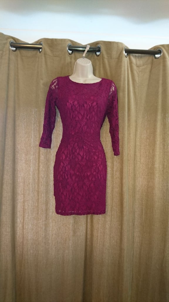 image for JANE NORMAN Lace Lined Dress Size 12 - Postage available