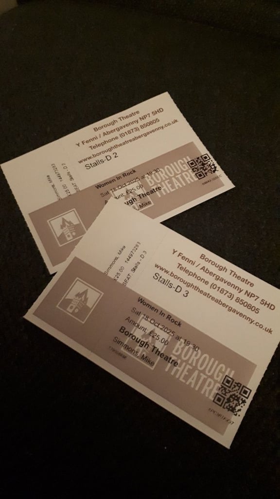 Two Concert tickets - Women in Rock