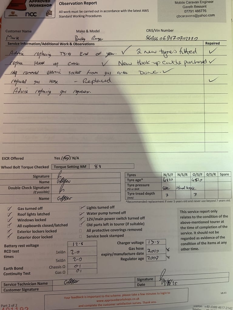 2007 BAILEY RANGER Series 5 550/6 (6 BERTH) Caravan