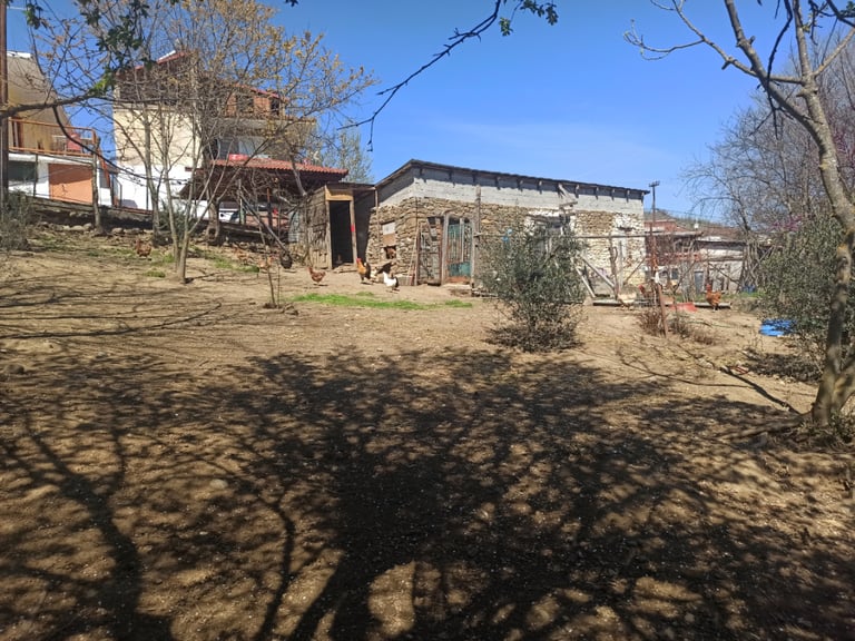 Greece - land with storage/house for sale in Central Greece close to Lake Plastira