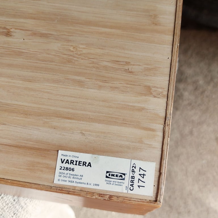 Large Ikea Variera Wooden Drawer Cutlery Tray 