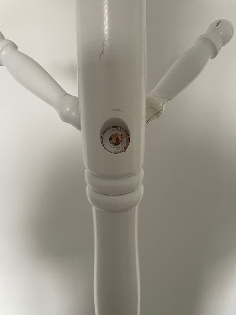 White Coat Stand - Wood