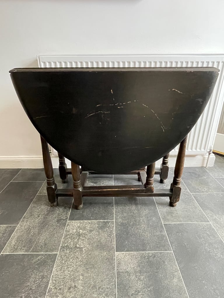Ercol Oval Antique Drop Leaf Dining Table
