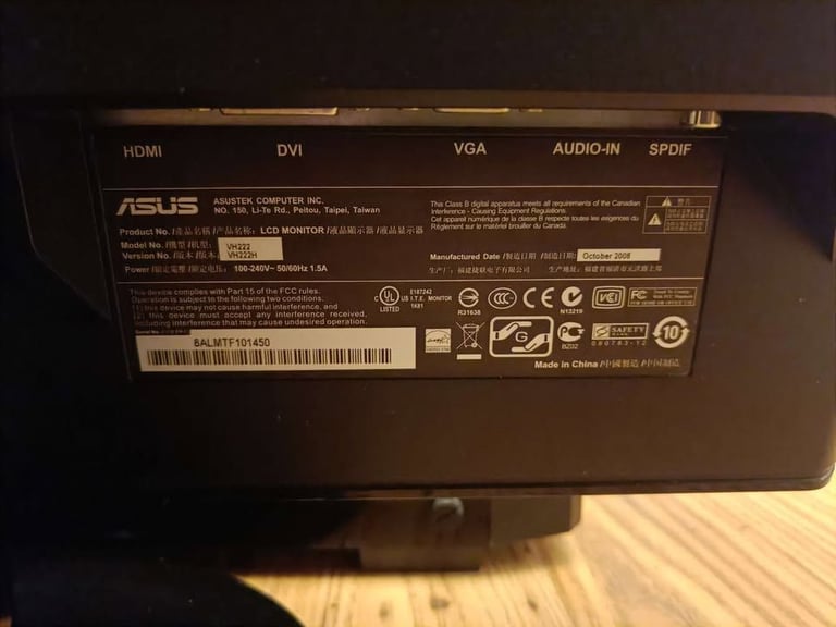 1080p 60Hz 21.5 Inch LCD Monitor