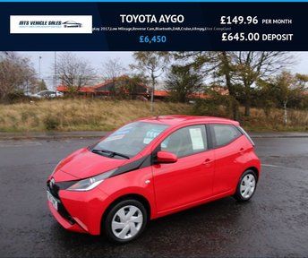 TOYOTA AYGO 1.0 VVT-i x-play 2017,Low Mileage,Reverse Cam,Bluetooth,Cruise,£20 Tax,Ulez Compliant