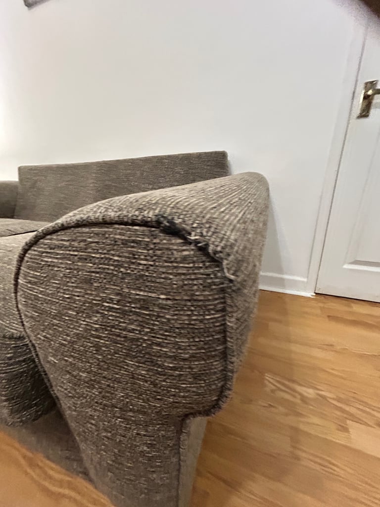 Free to a good home - Ex Arthur Llewellyn Sofa & Foot stool