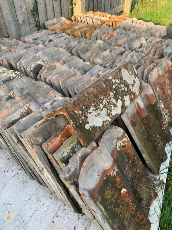 Reclaimed Double Roman Clay Roof Tiles.