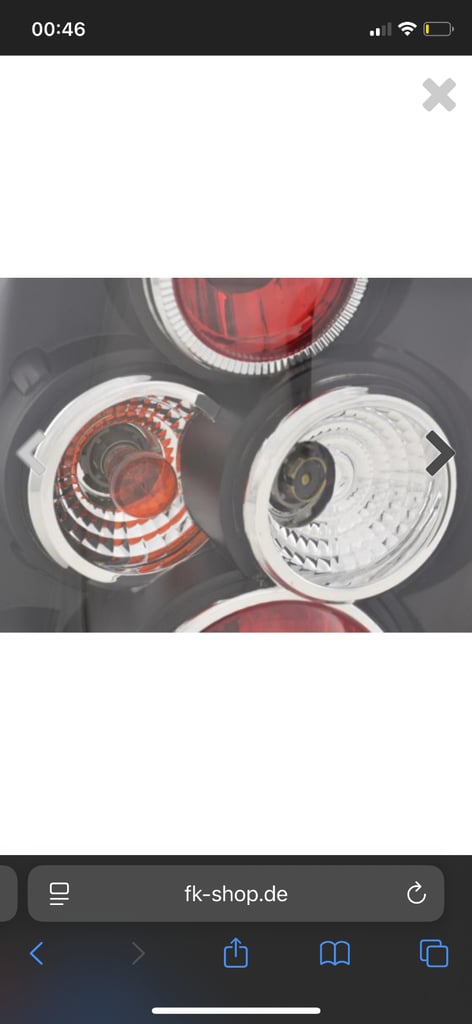 Black Rear Vauxhall/Opel Vectra C Angel Lights 