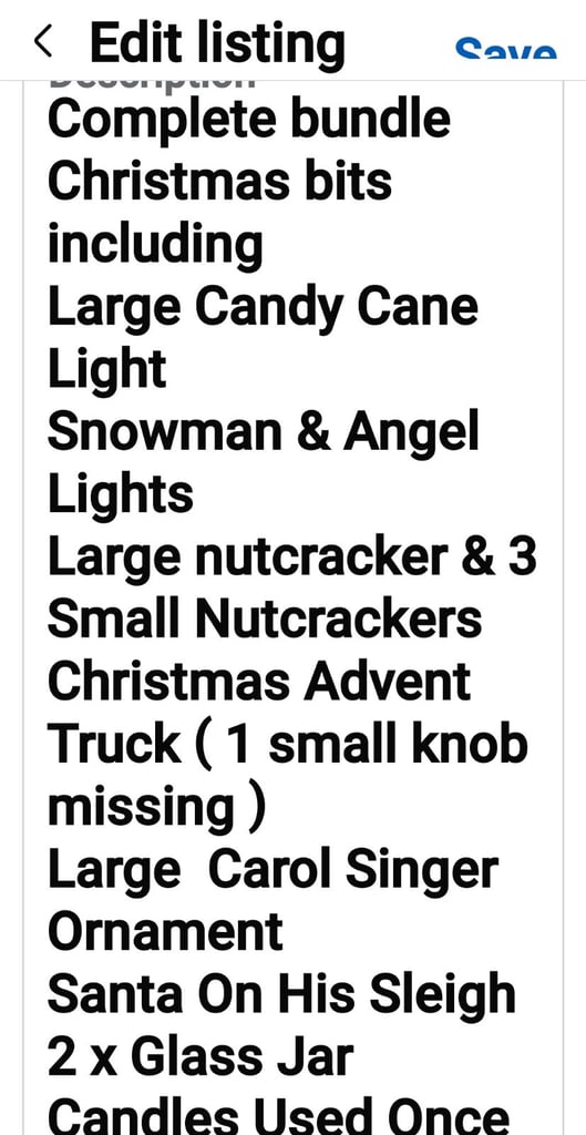 *** CHRISTMAS ITEMS ***