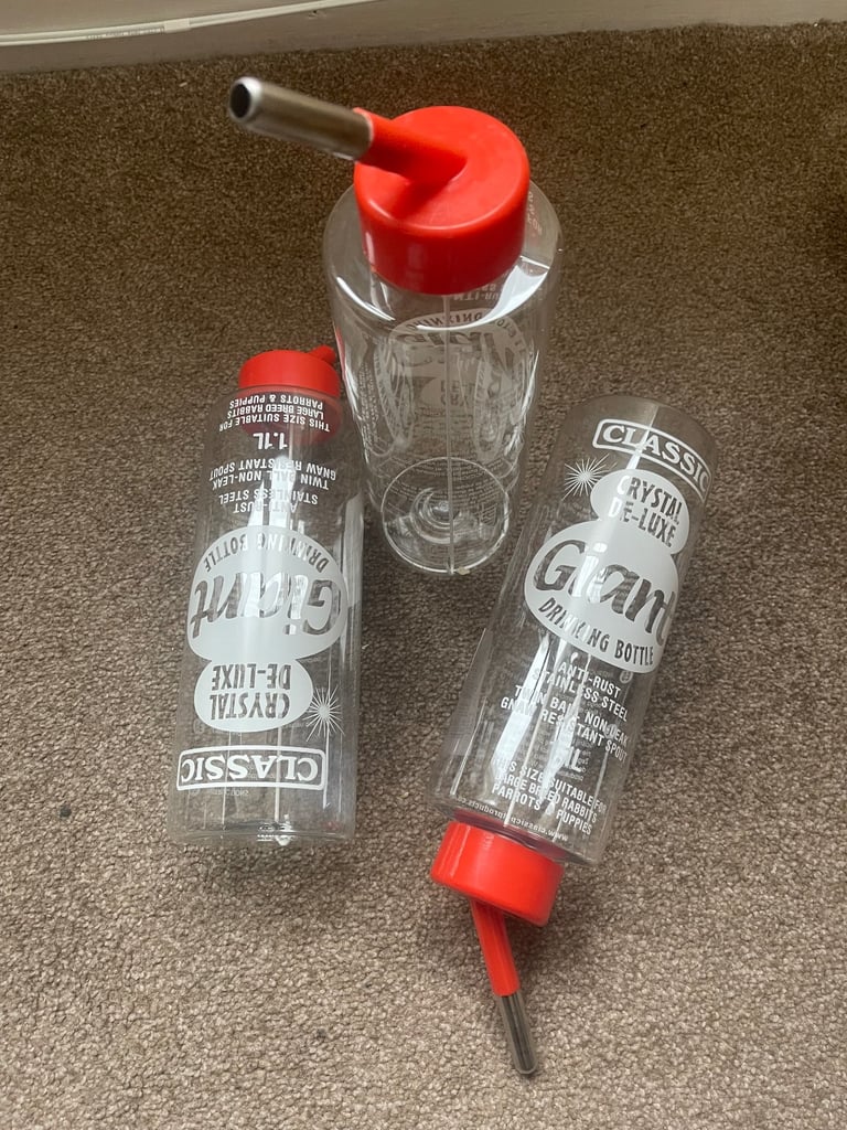 Classic Crystal Deluxe 'Giant' - Small Animal Drinking Bottle 1100ml 