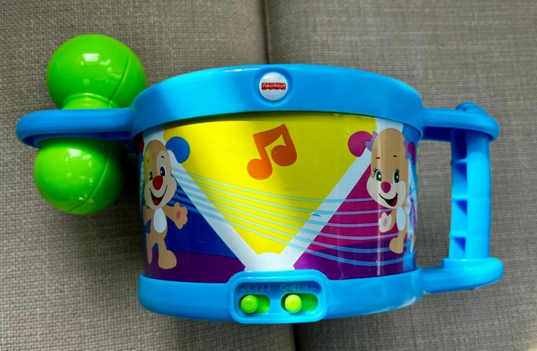 Matchbox Teddy Activity Centre & Fisher Price Drum, singing, counting Toys