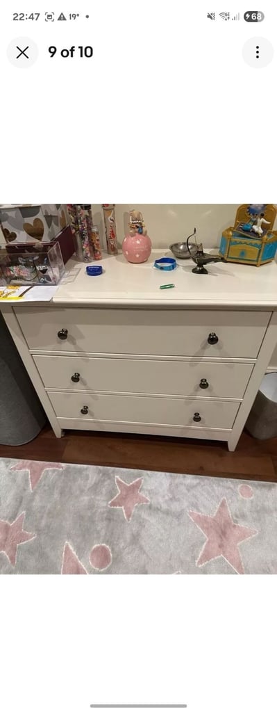 Bunk bed, desk and two chest of drawers