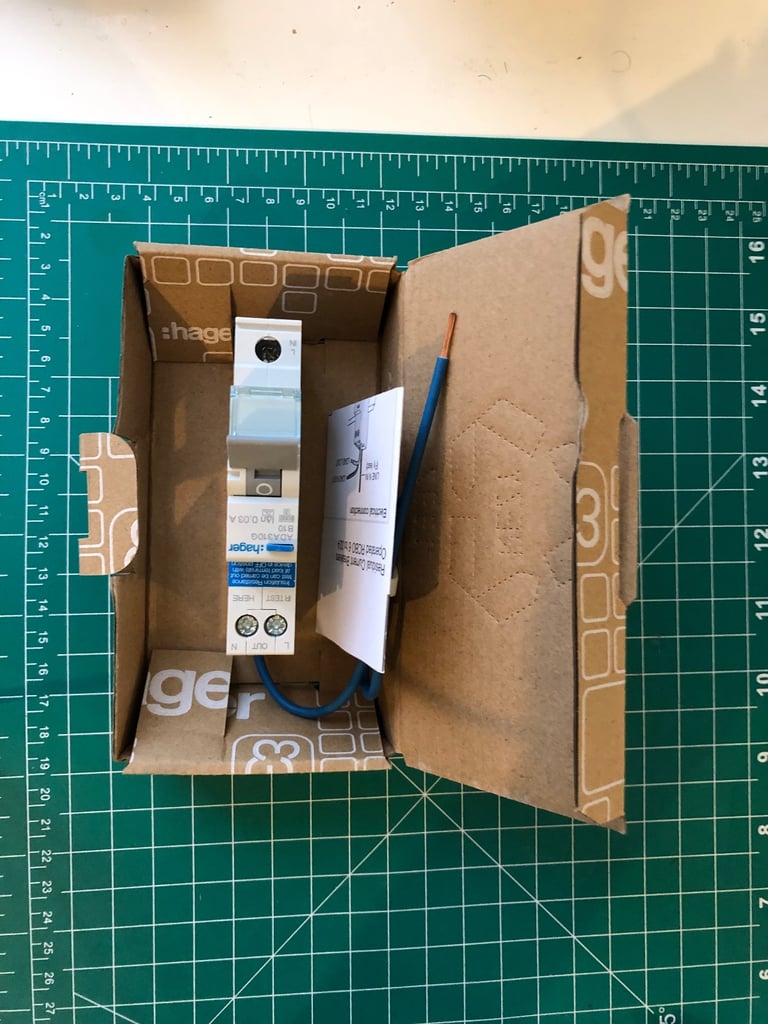 Hager 10A type A RCBO