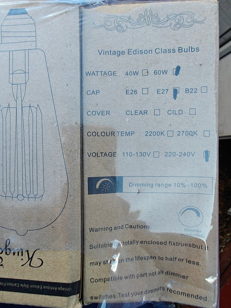 LED Edison bulbs 