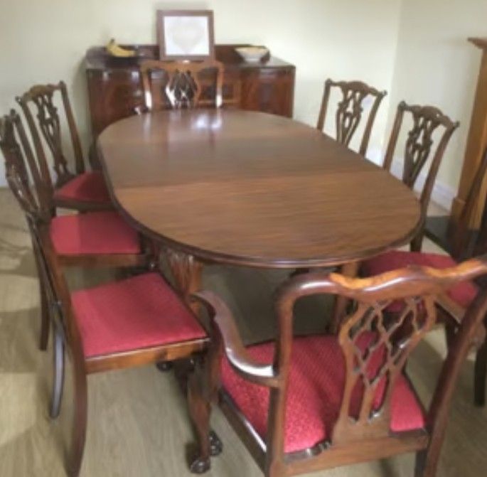 image for georgian style dining table and chairs