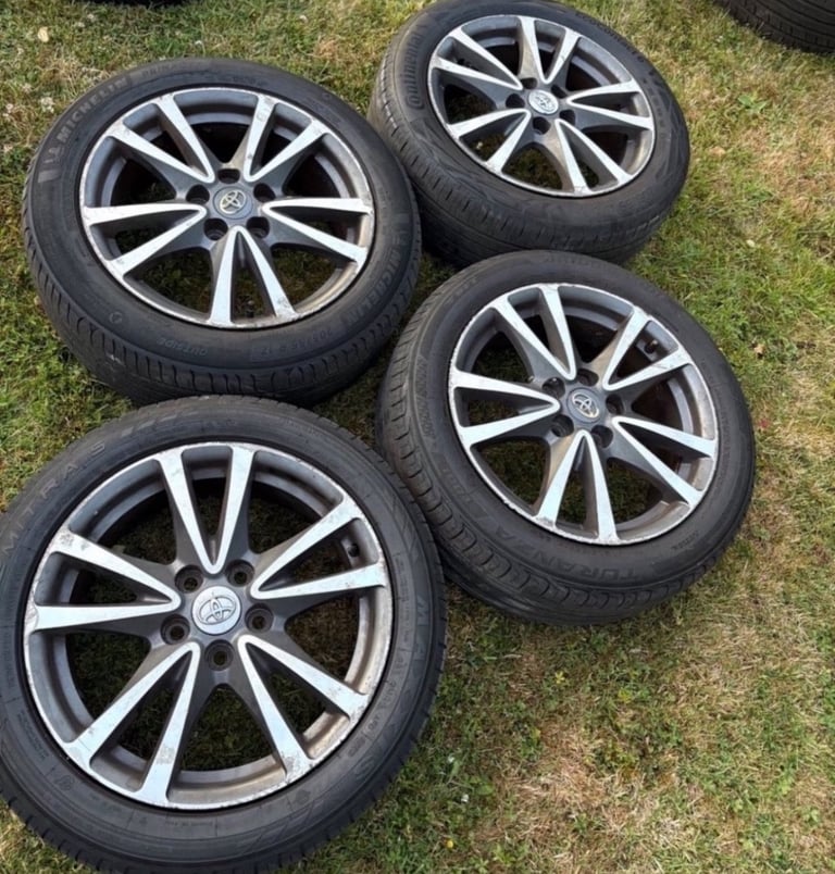 TOYOTA AVENSIS 17"  ALLOY Wheels Alloys With Tyres 42611-YY4 (W 101) Rims X4