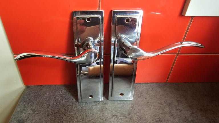 10 Chrome Door Handles 