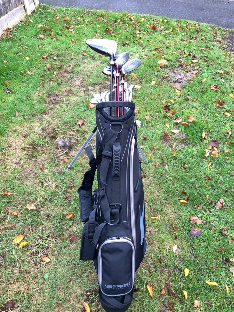 Ladies Golf Club Dunlop / Adams Golf Full Set With A New Slazenger Stand Bag 