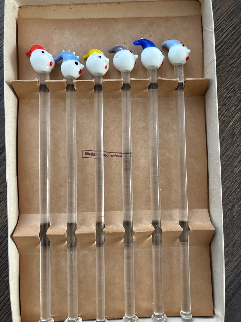 Unique Glass Cocktail stirrers