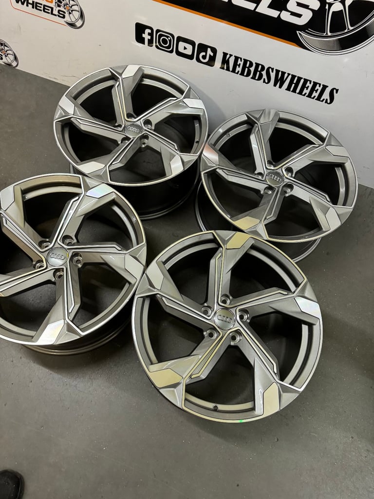 19" AUDI 2023 RSQ8 REPLACEMENT ALLOY WHEELS A3 A4 A5 A6 A7 A8 S3 S4 S5 S6 Q3 Q5 VW GOLF MK5 MK6 MK7 