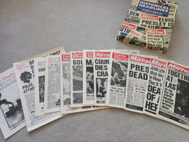 image for HISTORICAL HEADLINES NEWSPAPERS like new