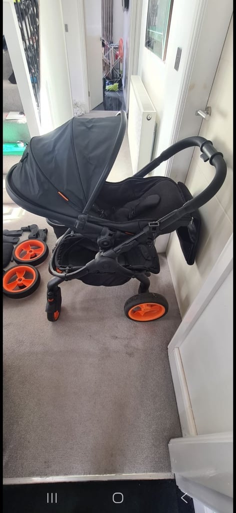 ICandy Peach 5th Anniversary Limited Edition Designer Collection (DC) pram Orange and Black