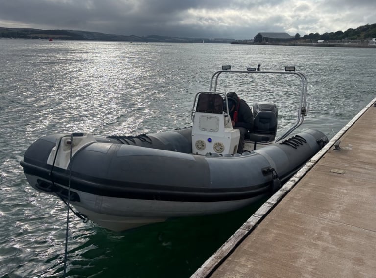 5.5m apex rib 115hp mercury outboard and trailer 