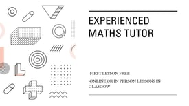 Maths Tutor - First lesson free