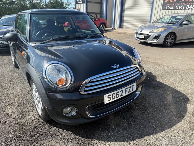 2012 (62) Mini One 1.6 Petrol Black with Black/Grey Interior ,1 Previous Owner