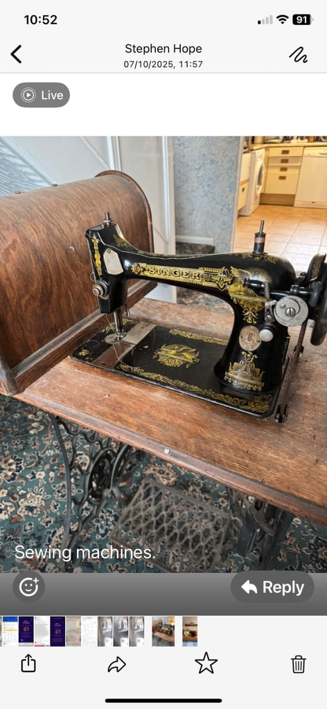 image for Antique sewing machine.
