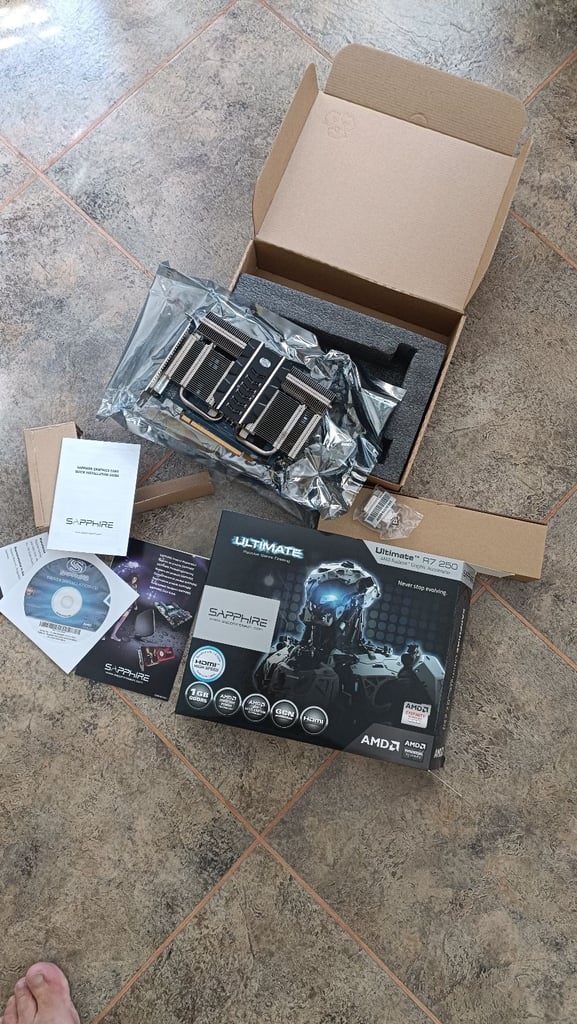 ATI Radeon R7 250 Silent Fan Less Passive Cooled Video Card