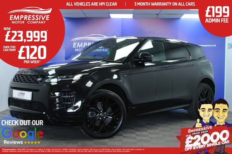 image for 2020 20 LAND ROVER RANGE ROVER EVOQUE 2.0 P200 MHEV R-DYNAMIC SE SUV 5DR PETROL 