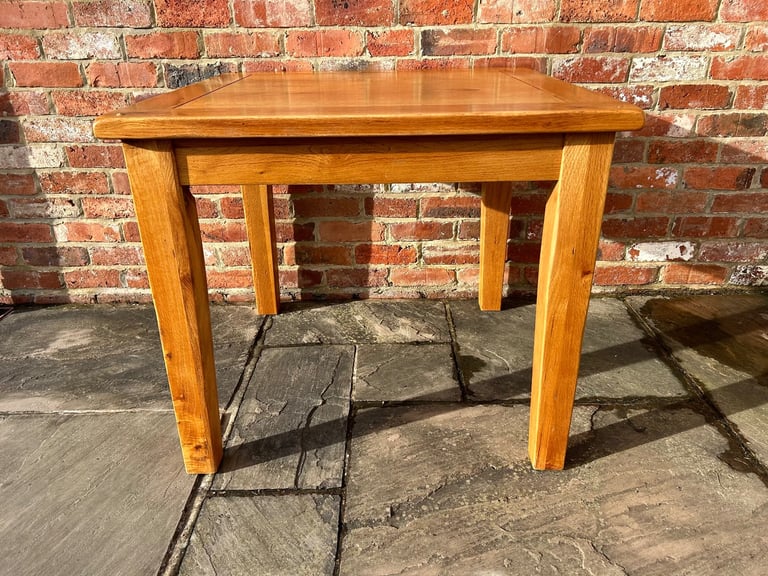 Rustic Solid Oak Square Dining Table - Great Condition 