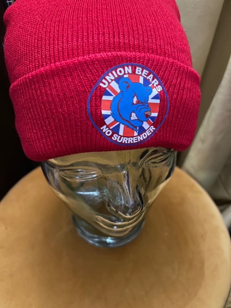 Union bears red beanie hat brand new