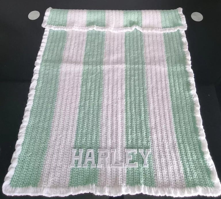 Crochet Baby Blanket, Personalised