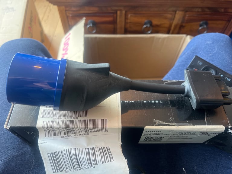 image for Brand New Tesla Blue Commando Adapter (16A/32A)